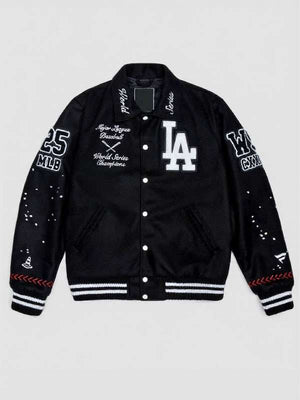 LA Dodgers World Series Champions Varsity Jacket - back view