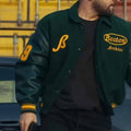 Olsi Bylyku Police Per Jete Green Varsity Jacket