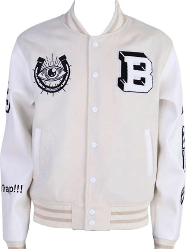 Bad Bunny Monaco Varsity Jacket - back view