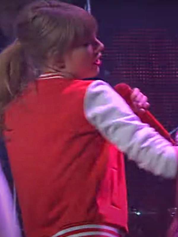 The Red Tour Taylor Swift Varsity Jacket - side view