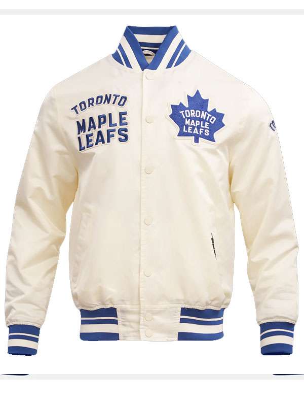 Toronto Maple Leafs Varsity Jacket - side view