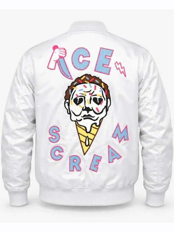 Halloween Ice Scream Varsity Jacket - back view