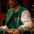 Snoop Dogg Death Row Records Green Varsity Jacket