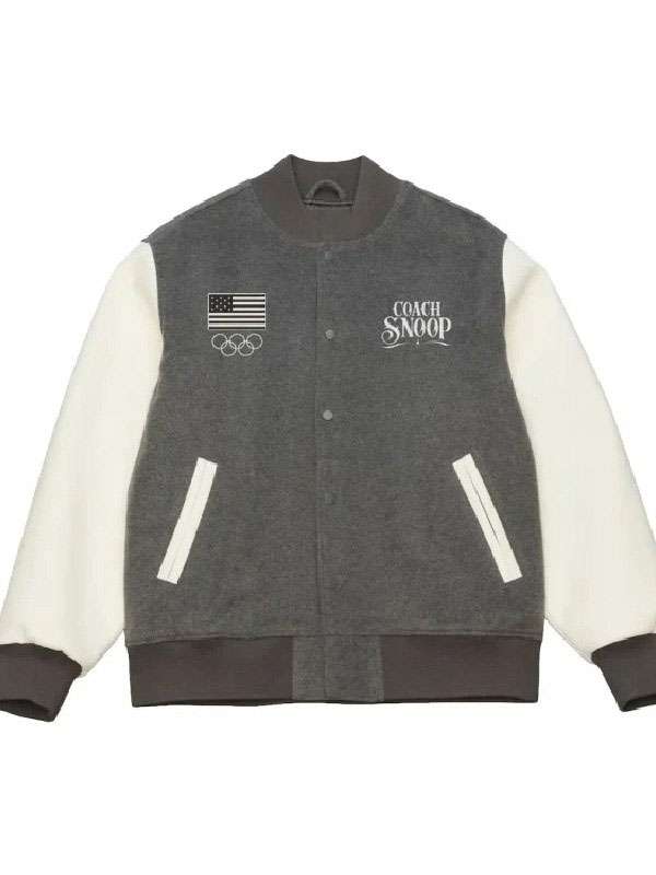 Olympic 2026 Team USA Coach Snoop Varsity Jacket