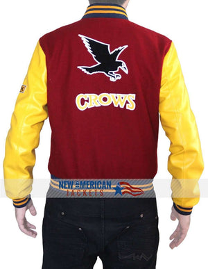 Letterman Jacket Varsity Crow Jacket - side view