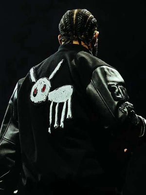 Drake for All the Dogs OVO Varsity Jacket - back view