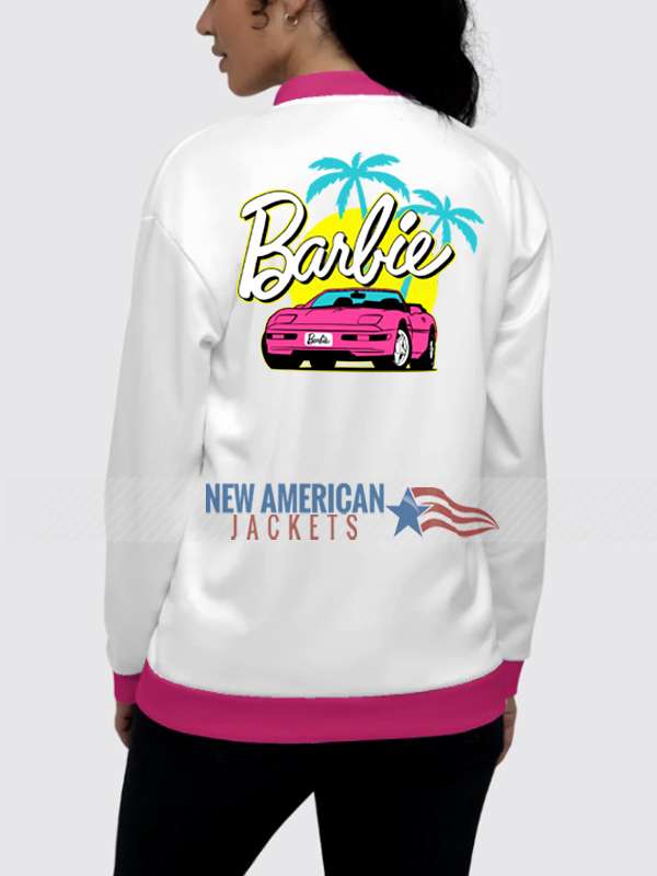 Barbie Racer Varsity Jacket - side view