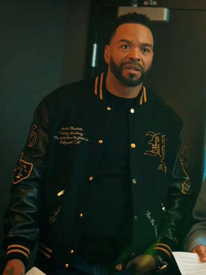 Method Man Relationship Goals Black Varsity Jacket - side view