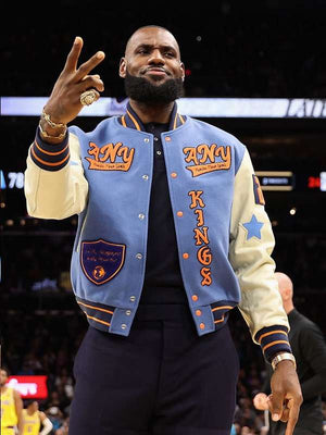 Lebron James Nab 2022 Varsity Jacket - back view