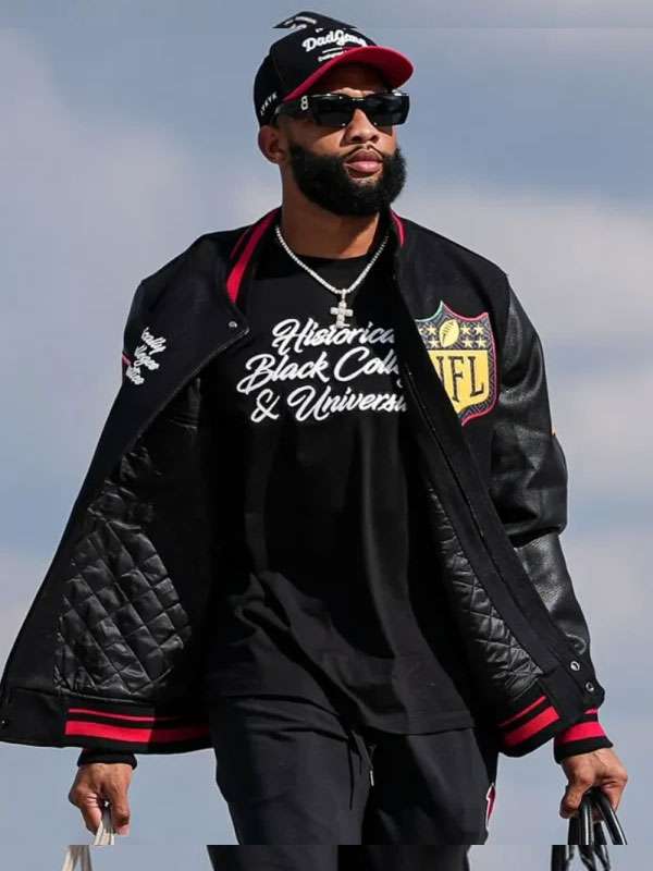 Khadarel Hodge HBCU Varsity Jacket - back view