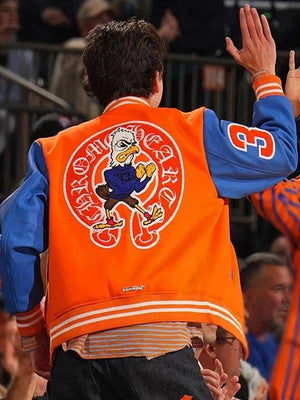 Timothee Chalamet Varsity Jacket - side view