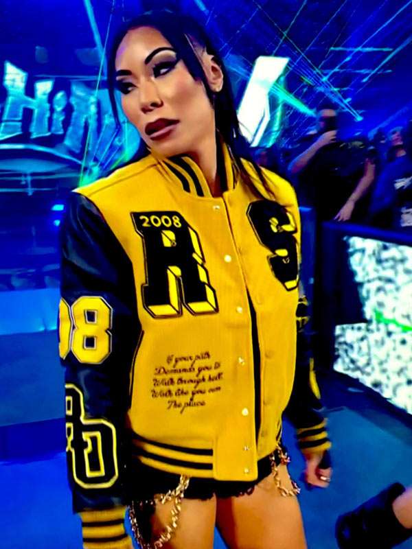 Mia Yim Smackdown Varsity Jacket - back view