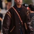 Anthony Keyvan XO Kitty Brown Varsity Jacket