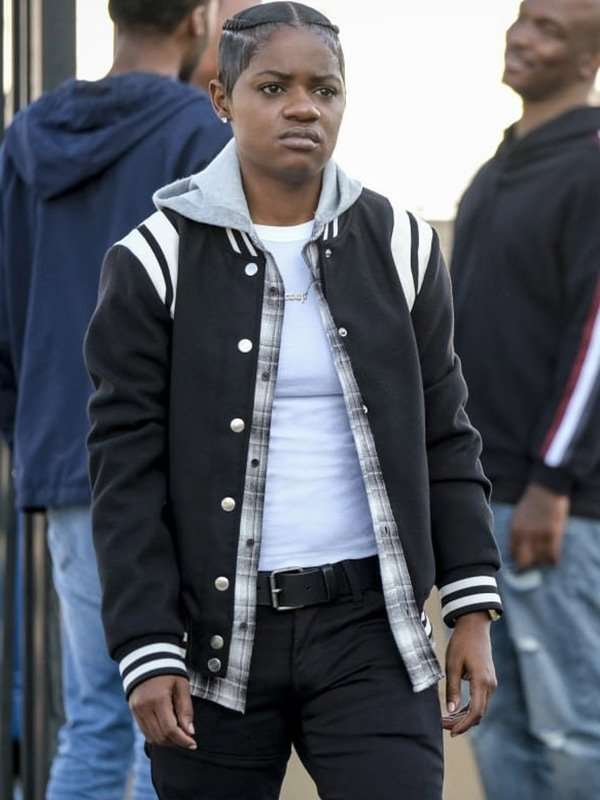 Bre Z All American Tamia Cooper Black Varsity Jacket