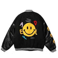 ASAP Rocky Smiley Black Varsity Jacket