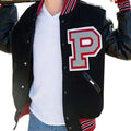 Men Baseball Black Varsity Leather Jacket