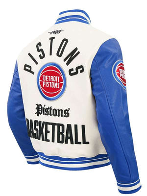 Detroit Pistons Varsity Jacket - back view