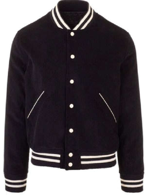 Battle on the Beach Sarah Baeumler Black Varsity Jacket