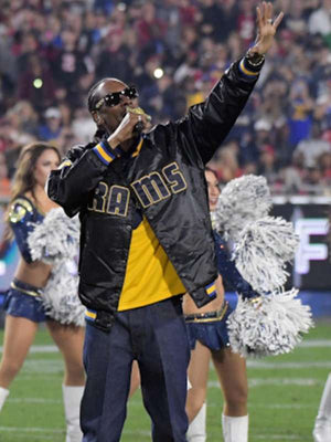 Snoop Dogg Los Angeles Rams Varsity Jacket