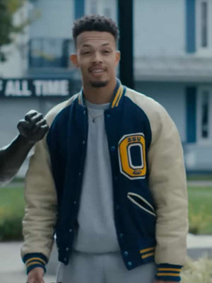 Taylor the Cage 2024 Varsity Jacket - back view