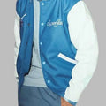 Jack Grealish Blue and White Varsity Jacket