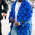 Pop Smoke Blue Coat