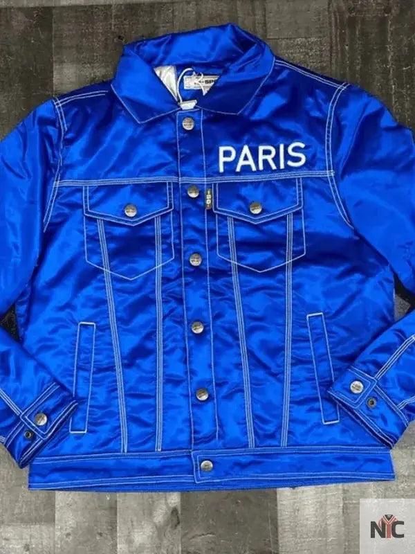 Red Peppers Paris Blue Jacket