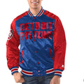 Royal/Red Detroit Pistons Inspired Renegade Varsity Satin Jacket