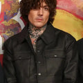 Singer Oliver Sykes Black Crop Leather Jacket