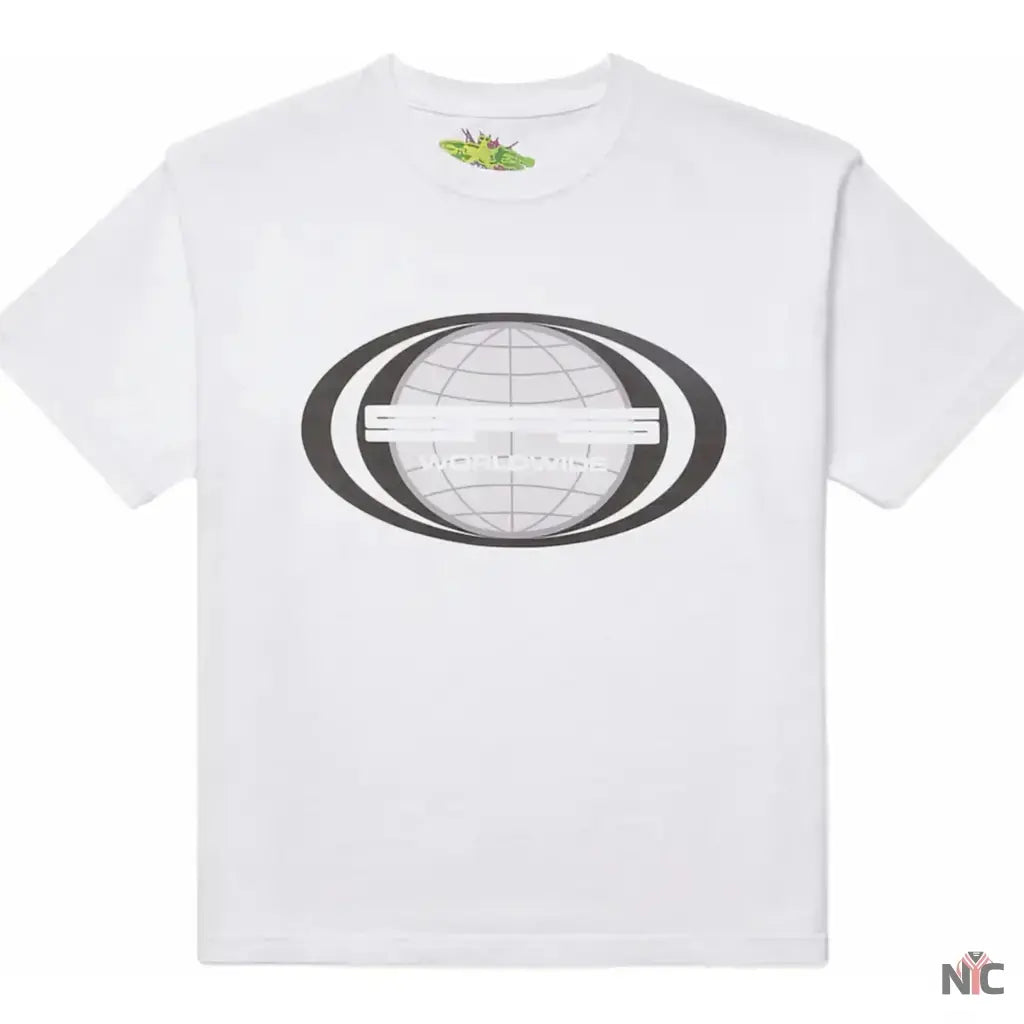 Sp5der Inspired Jumbo Globe White Tee