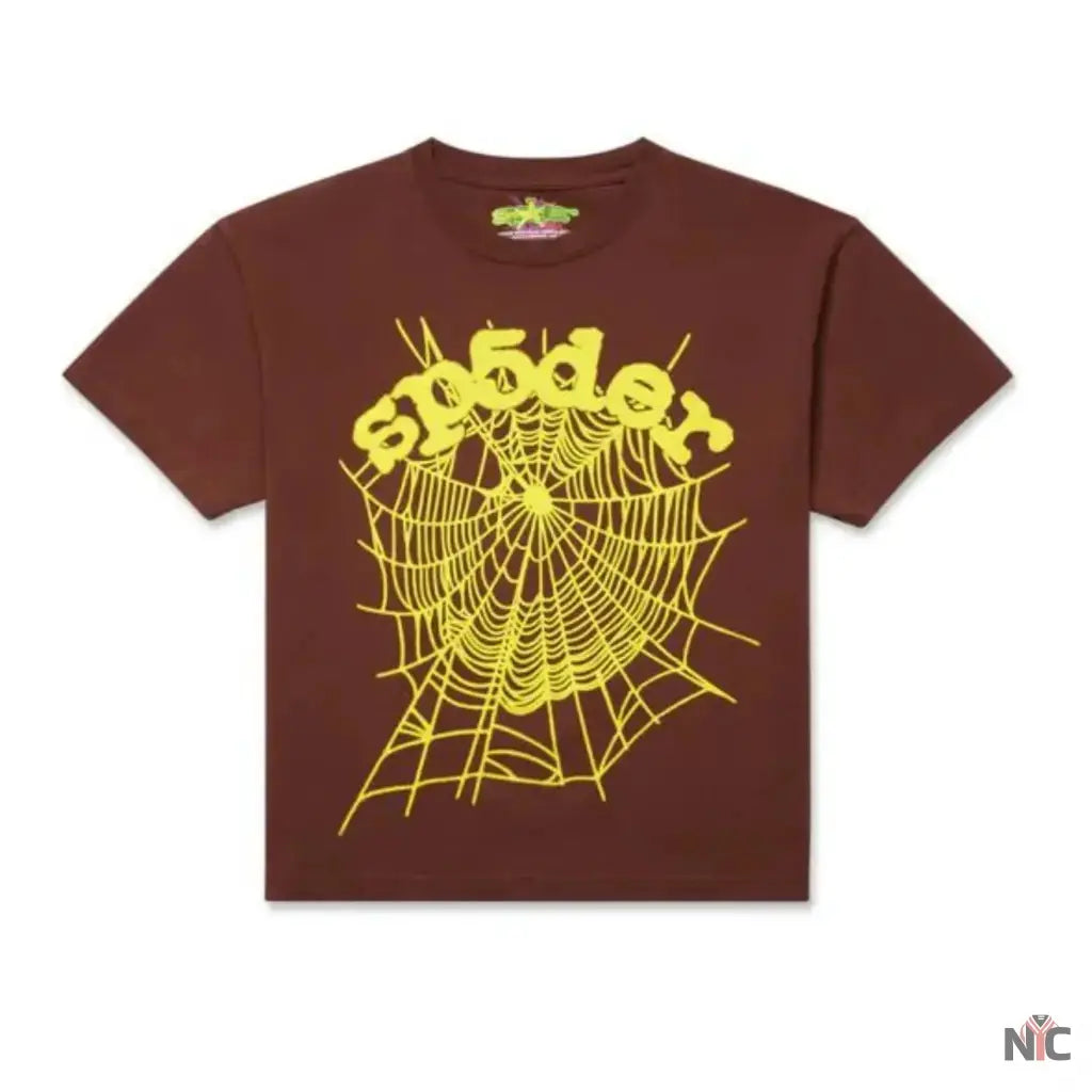 Sp5der Inspired OG Web Brown Tee