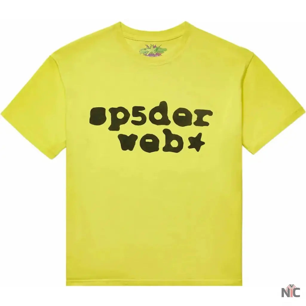 Sp5der Inspired Tee Web Yellow