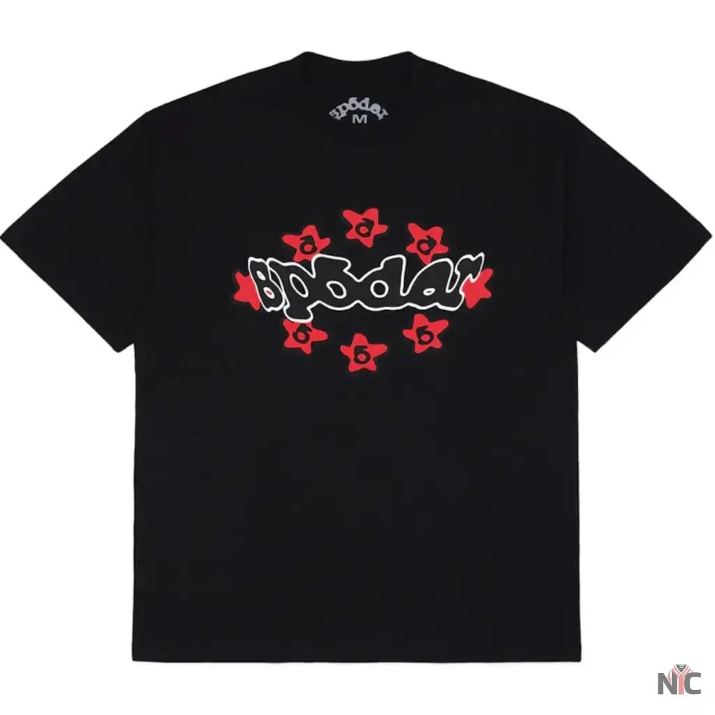 Sp5der Inspired Warped Black Tee