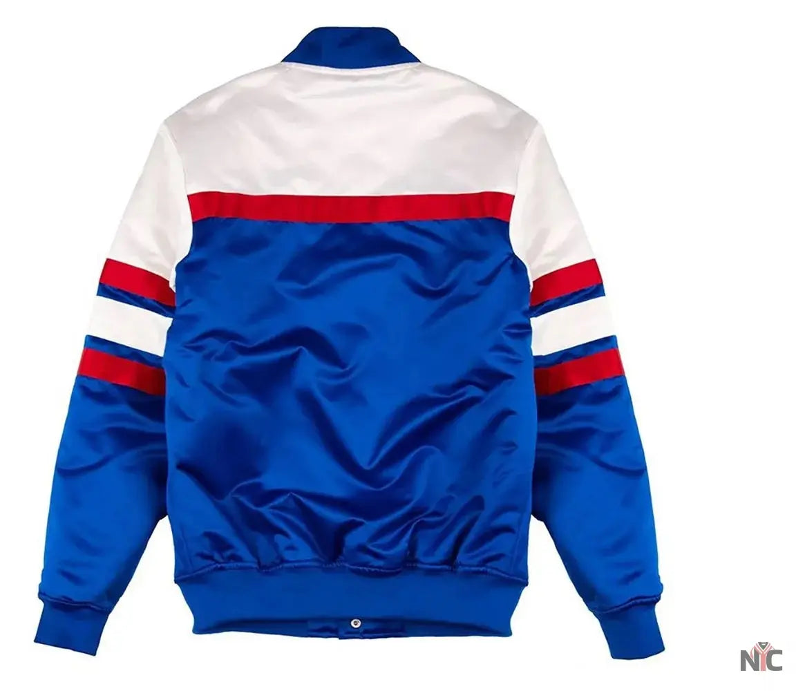 Special Script Detroit Pistons Inspired Satin Jacket