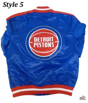 Starter 90’s NBA Detroit Pistons Inspired Blue Jacket.