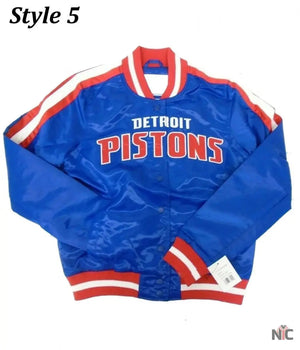 Starter 90’s NBA Detroit Pistons Inspired Blue Jacket.