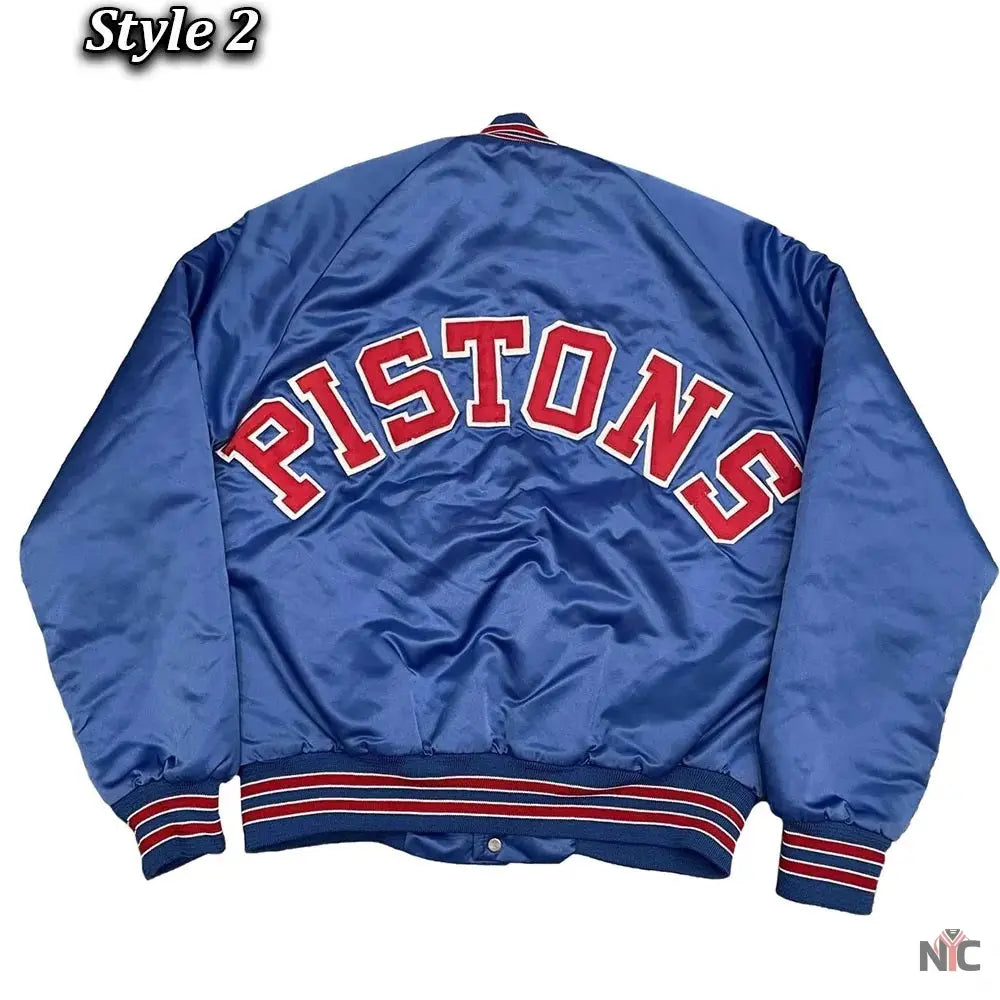 Starter 90’s NBA Detroit Pistons Inspired Blue Jacket.