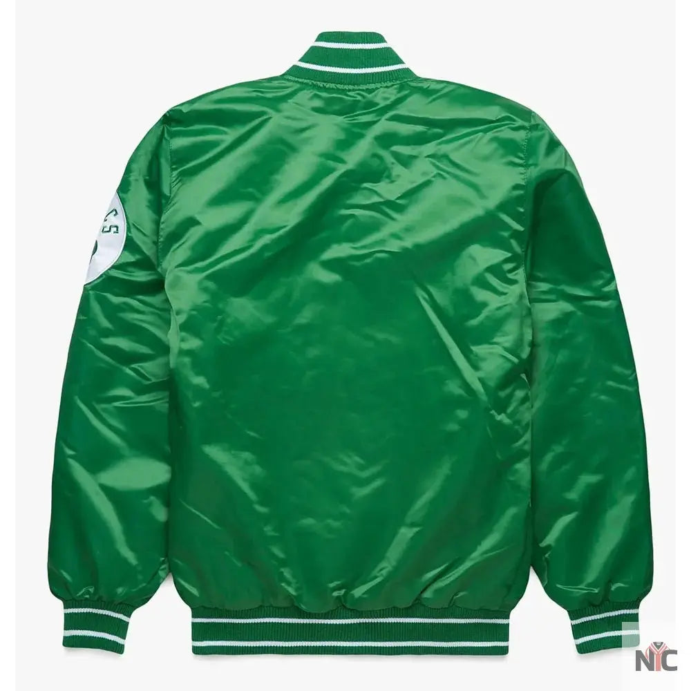 Starter Boston Celtics Inspired Green Satin Jacket