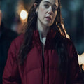The Bear Claire Dunlap Red Jacket