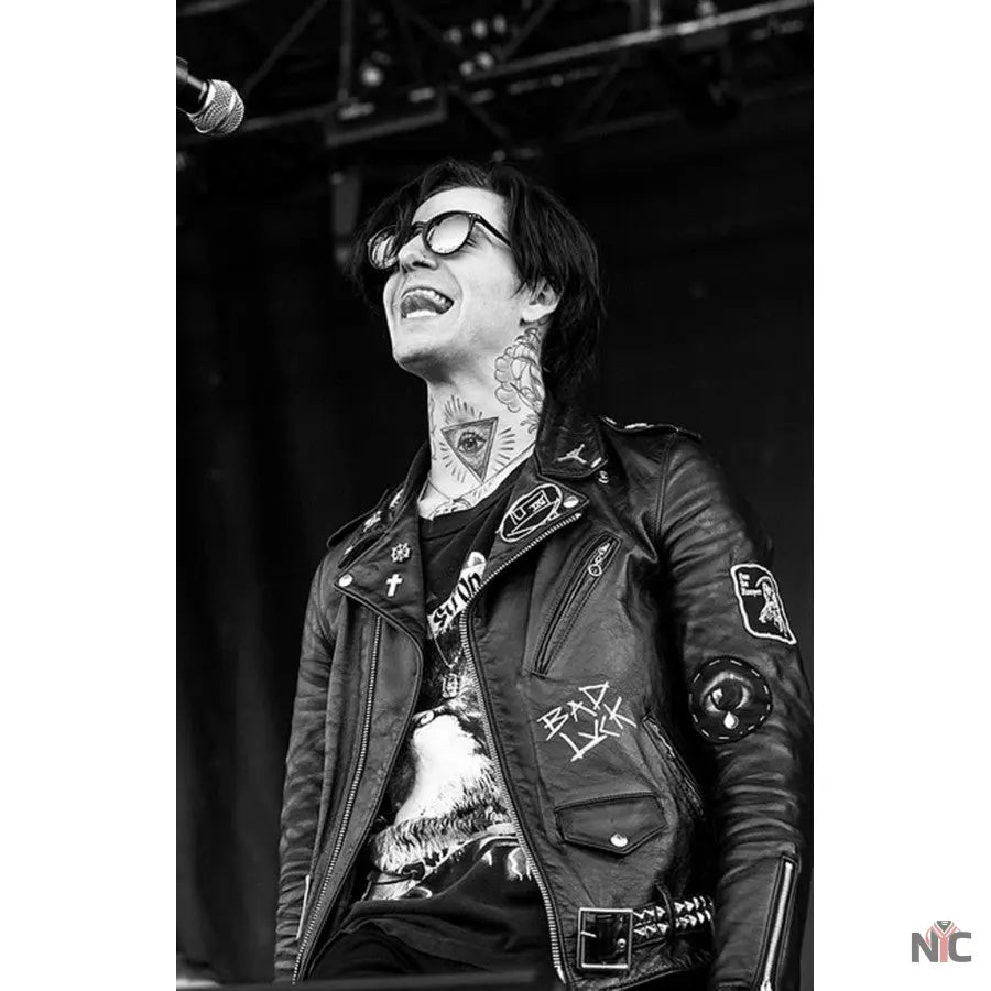 The Neighbourhood Bad Luck Jesse Rutherford Leather Jacket