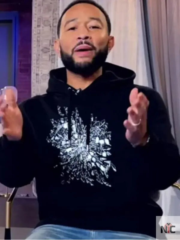 The Voice S27 John Legend Black Hoodie