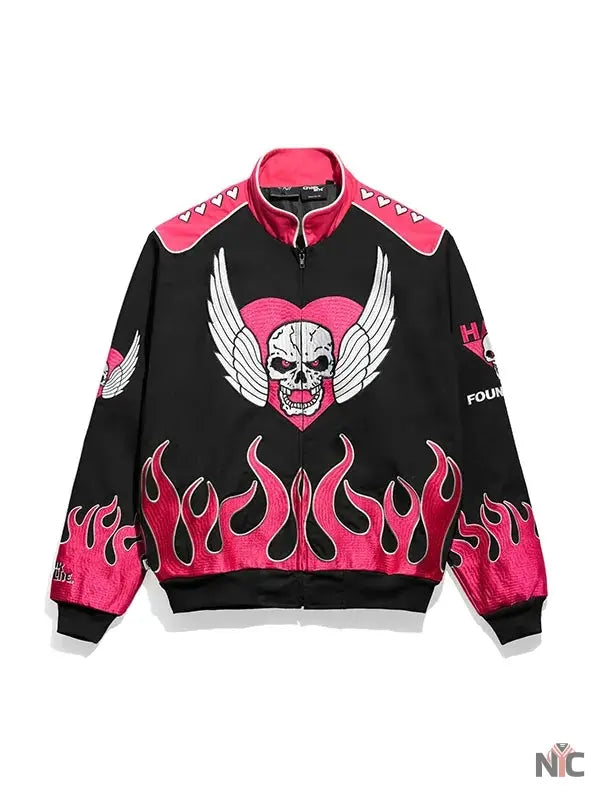 WWE The Hart Foundation Racing Jacket