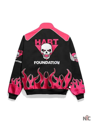 WWE The Hart Foundation Racing Jacket