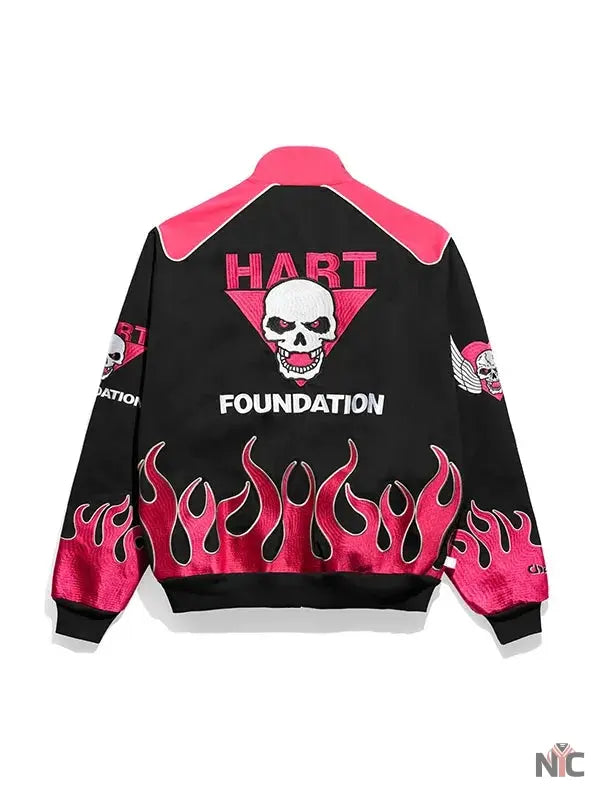 WWE The Hart Foundation Racing Jacket